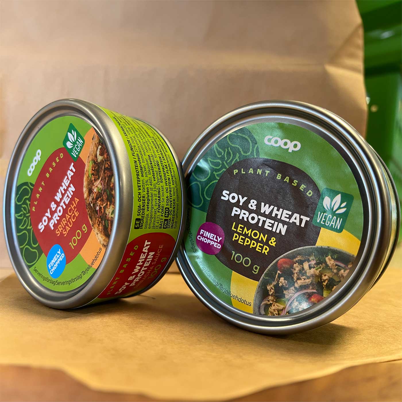 Coop introducerar två nya växtbaserade produkter i sitt sortiment – ett sojaprotein som alternativ till tonfisk.